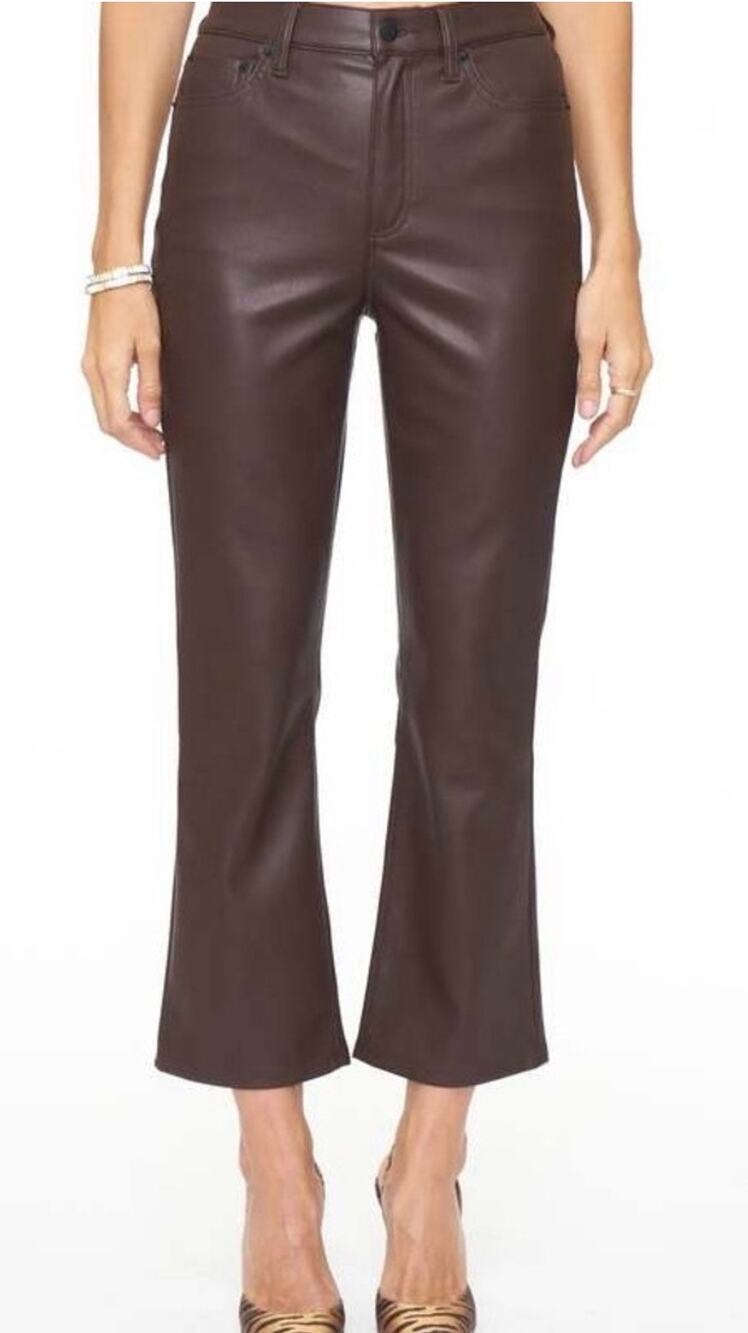 PISTOLA Lennon High Rise Crop Boot Pant – Coffee Bean Brown, Size 26